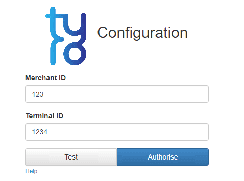 Configuration page